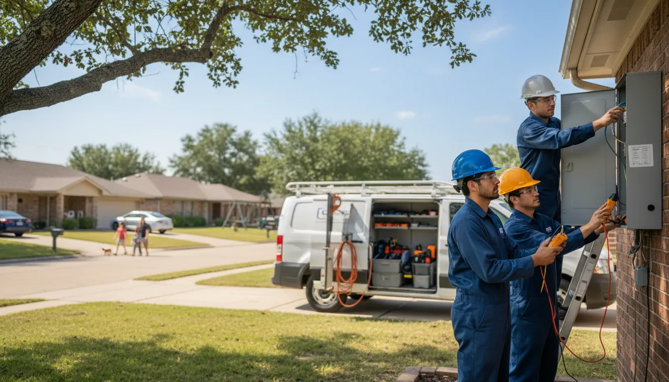 Certified electrician providing emergency electrical services in Roberts, WI